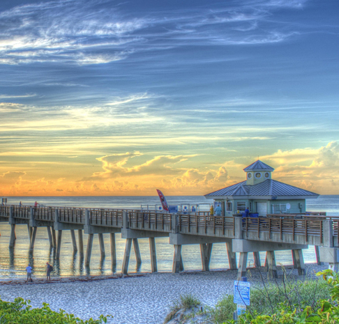 Pier at sunset