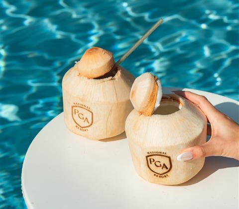 Woman sitting in jacuzzi