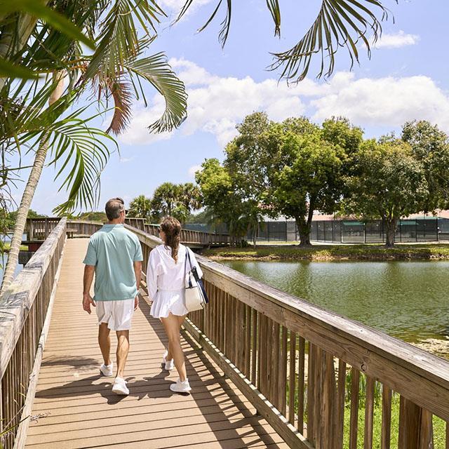 Couple walking