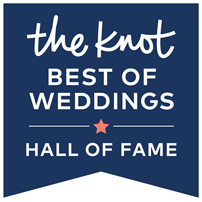 The Knot Best of Weddings Hall of Fame Banner with Star